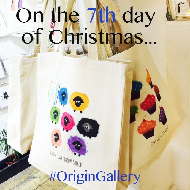 OriginGallery's tweet photo. On the seventh day of christmas my true love sent to me: Seven coloured sheep and cupcakes https://t.co/dvIAuf0OKA