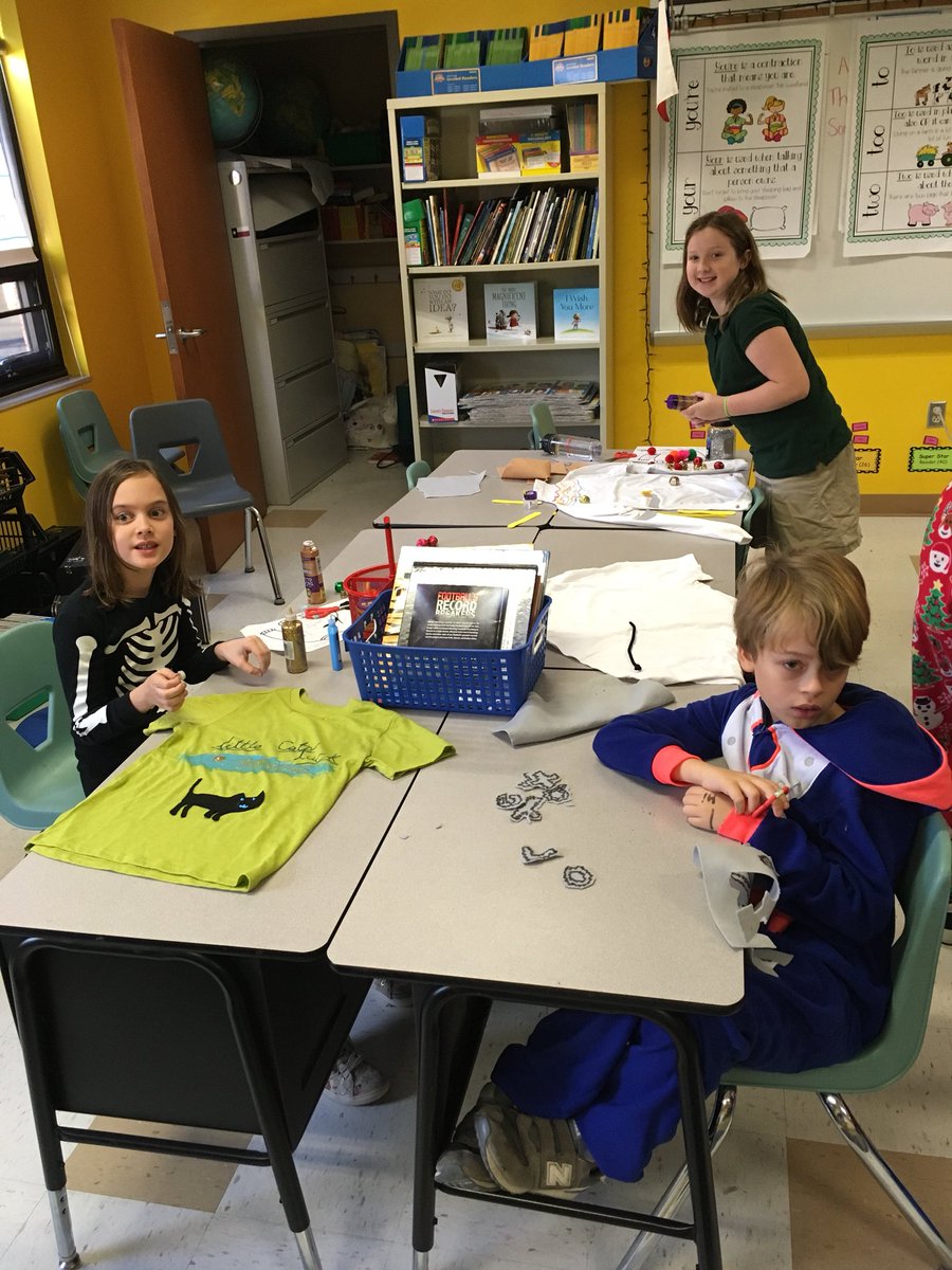 menateach's tweet photo. The #mightymenas are creating tacky book sweaters today😁 Thanks to teaching3rdwithmrg and @rachelherold30 for the fun idea!! https://t.co/Fo3WnNjyyh