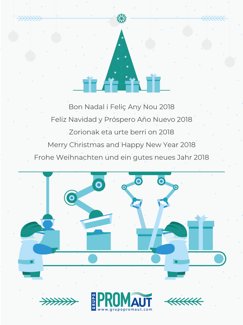 PROMAUT's tweet photo. Desde PROMAUT os deseamos Felices Fiestas  y Próspero Año Nuevo 2018 ! https://t.co/Q0xhgMn2SV
