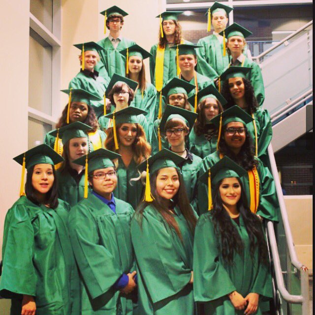 dentonisd's tweet photo. Congrats to @FredMooreHigh1 newest alumni! The Fall 2017 graduates are part of the largest fall graduating class since the school reopened in 1992. https://t.co/tkT5Lwd7l6