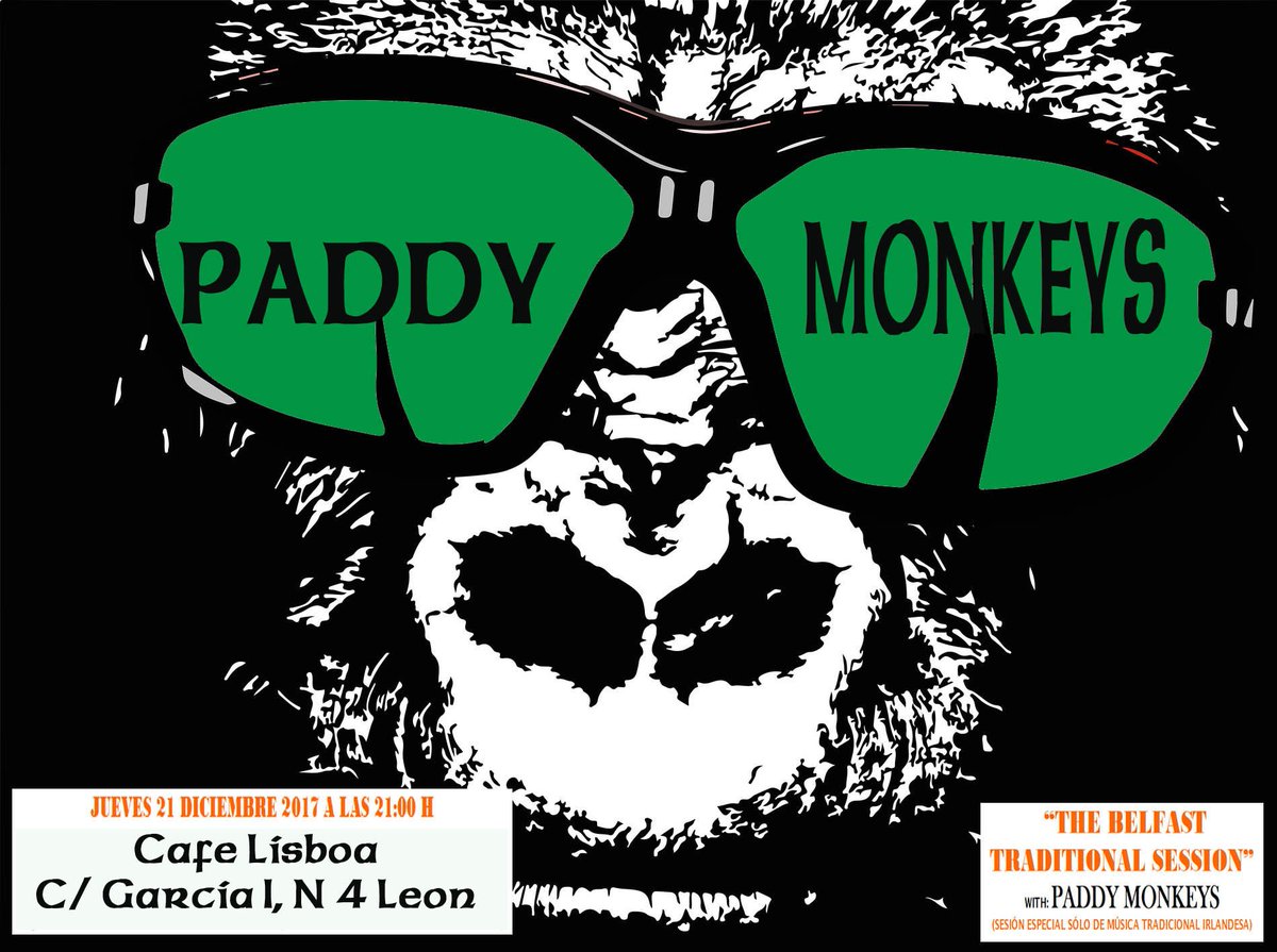 moherleon's tweet photo. #PaddyMonkeys en @cafelisboapub #leonesp mañana jueves a las 21:00 #IrishSession https://t.co/Kv0kcGUy6U