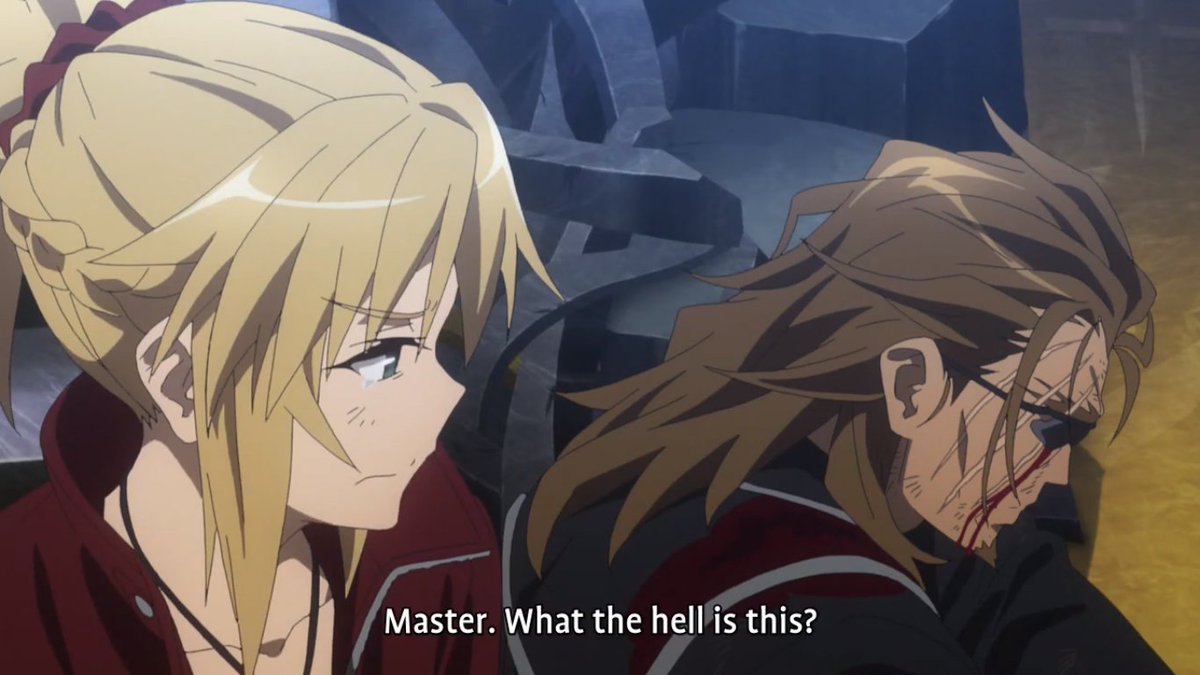 Mordred ("What hell you are smoking, Master?!" scene)