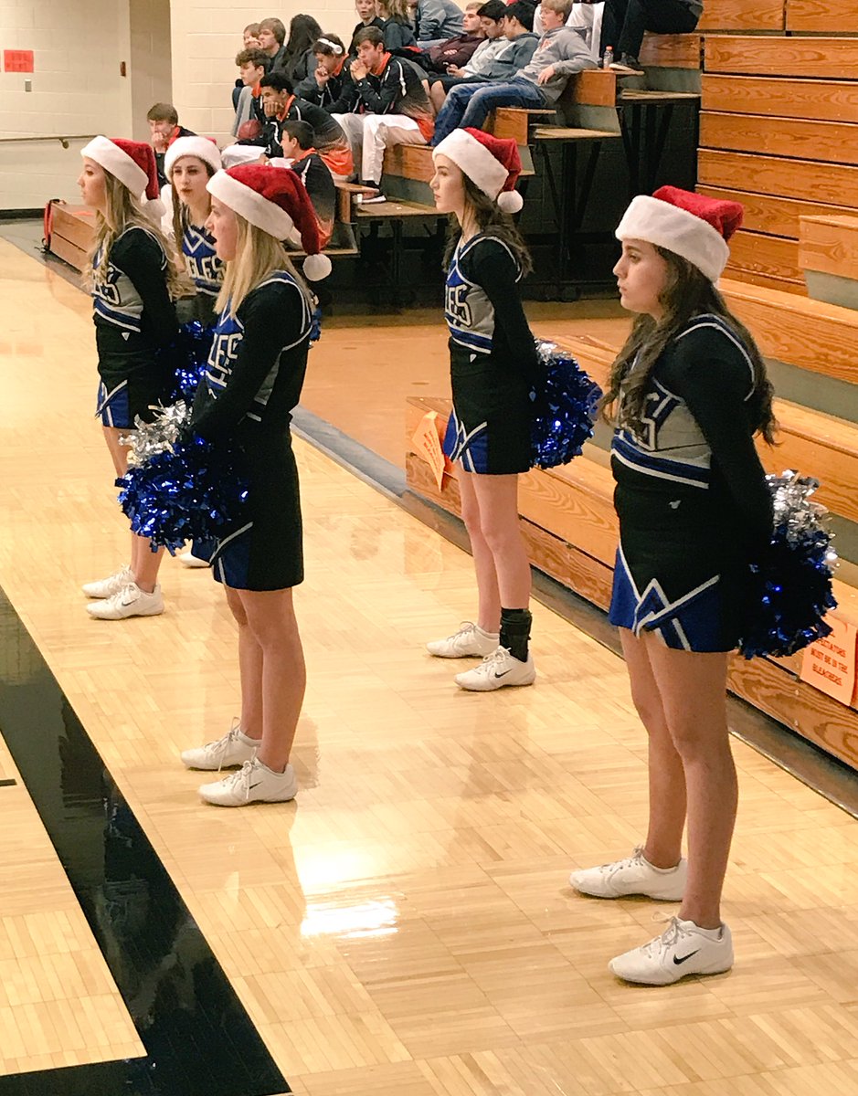 NCHS_EagleCheer's tweet photo. Happy Last Day before break!! 🎅🏼 Have a safe &amp; Merry Christmas! 

💙🎄🦅 https://t.co/98M1ZO5dZB