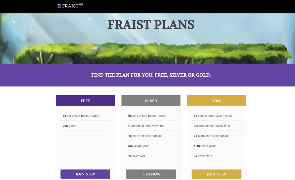 FraistGames's tweet photo. You can now jump the queue and gain direct access to our Beta platform by purchasing a membership. Read more about our plans here: https://t.co/TD7QLSrAjt 🎮 #gaming https://t.co/Lt4uukw3BH