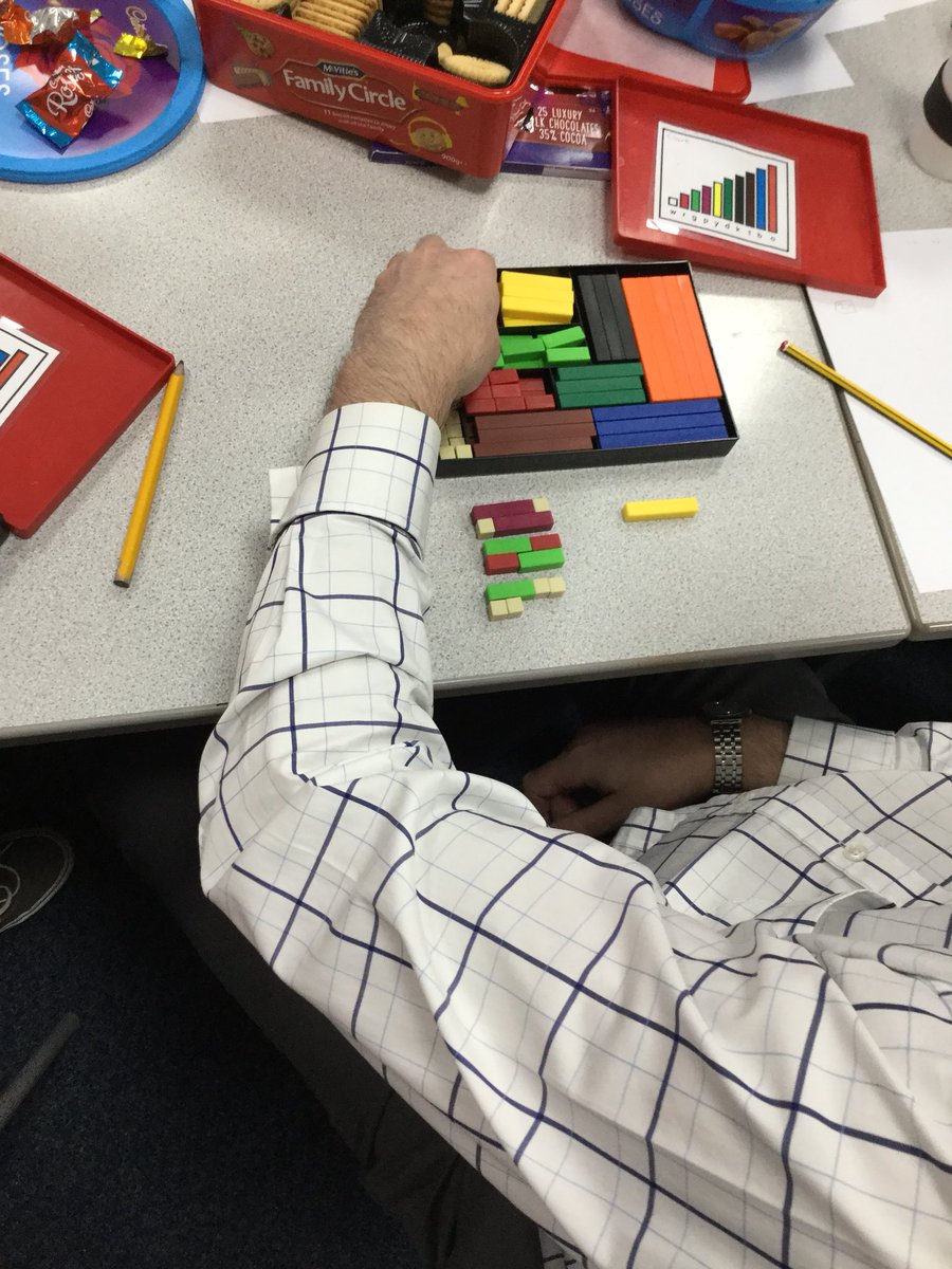 meadowfieldclc's tweet photo. Learning is so much fun! It might be holiday time but all the adults are in school learning with rods! #algebrafirst #maths #reasoningforall #inspiringteaching https://t.co/MfEz3E5Bx7