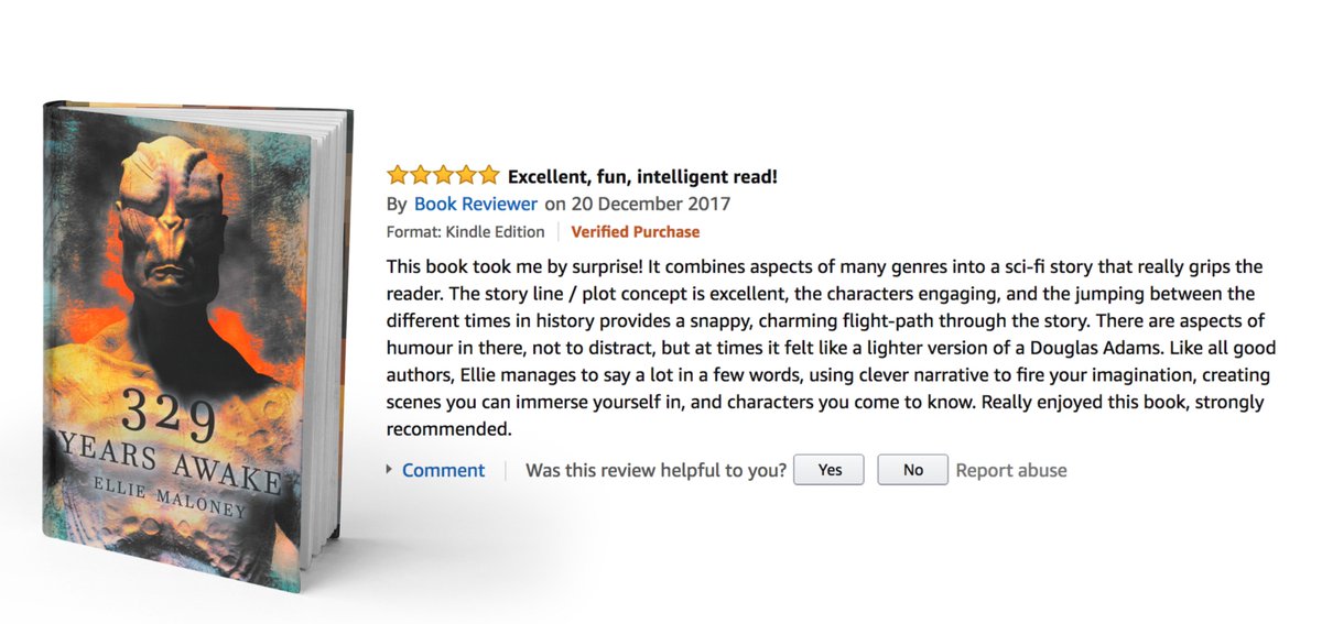 EllieMaloneyFic's tweet photo. What a great review today!
⭐⭐⭐⭐⭐"Excellent, fun, intelligent read!"
Ceck it out!
👽 #AmazonUS https://t.co/f3WBLTZtaY
👽 #AmazonUK https://t.co/GMWxFyTZRS
#scifi #329YearsAwake #alien #JFKfiles #JFKFiles #coldwar #HistoricalFiction #amwriting #davincicode #giftideas https://t.co/B8xGHqAvIp