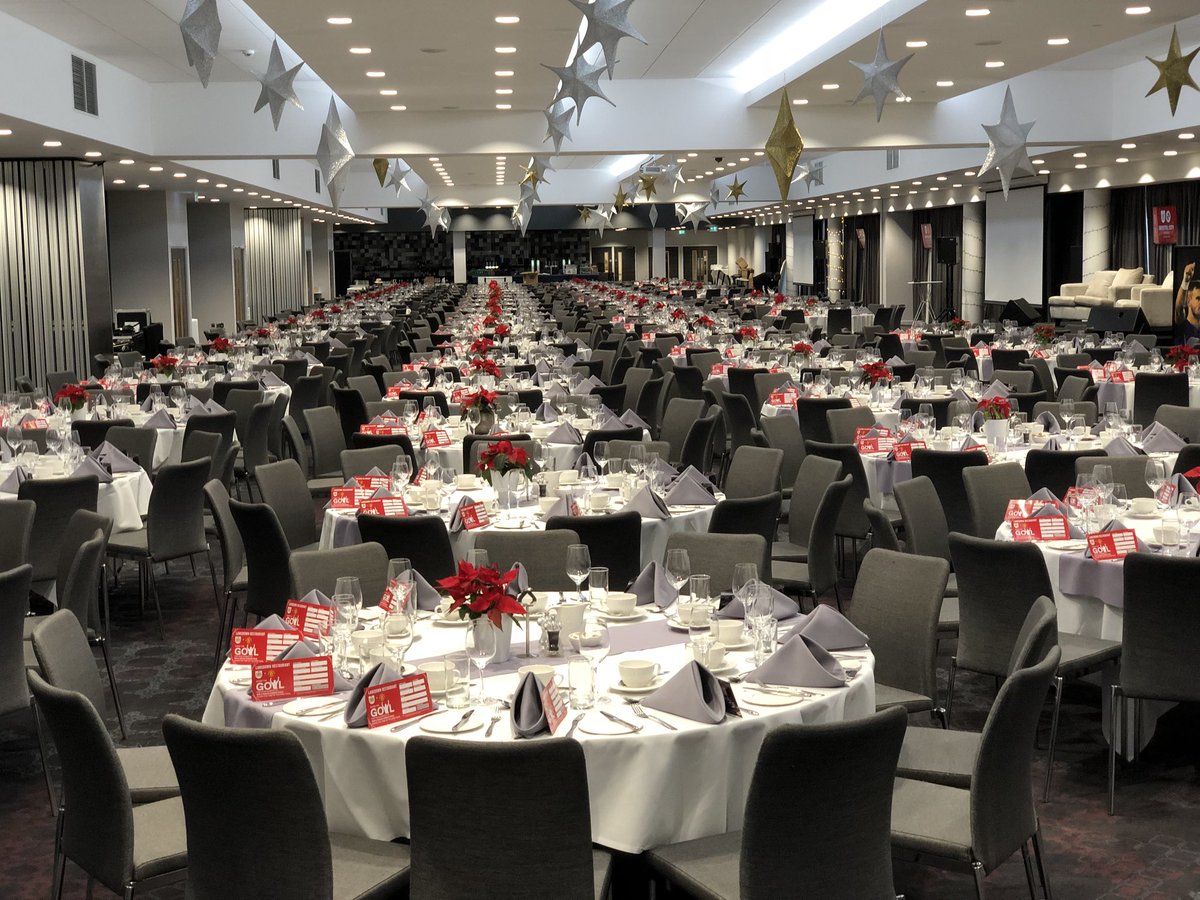MrhKelly's tweet photo. Over 800 diners in the main restaurant joining tonight for @bcfctweets v @ManUtd @ashtongatestad https://t.co/zZ4CPpFZhk