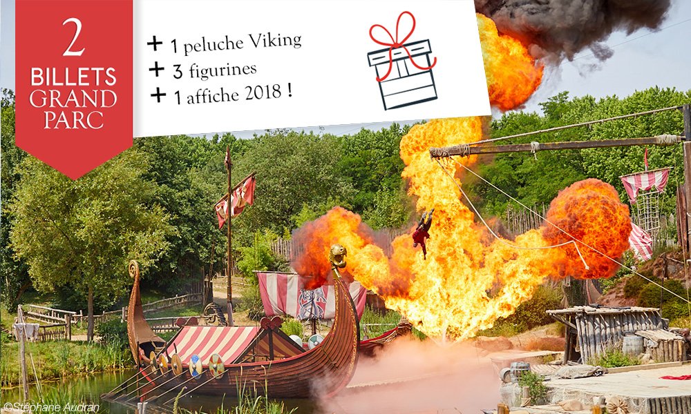 #Concours de Noël : RT + Follow pour tenter de remporter 2 billets Grand Parc 2018 et un kit de Viking 😉