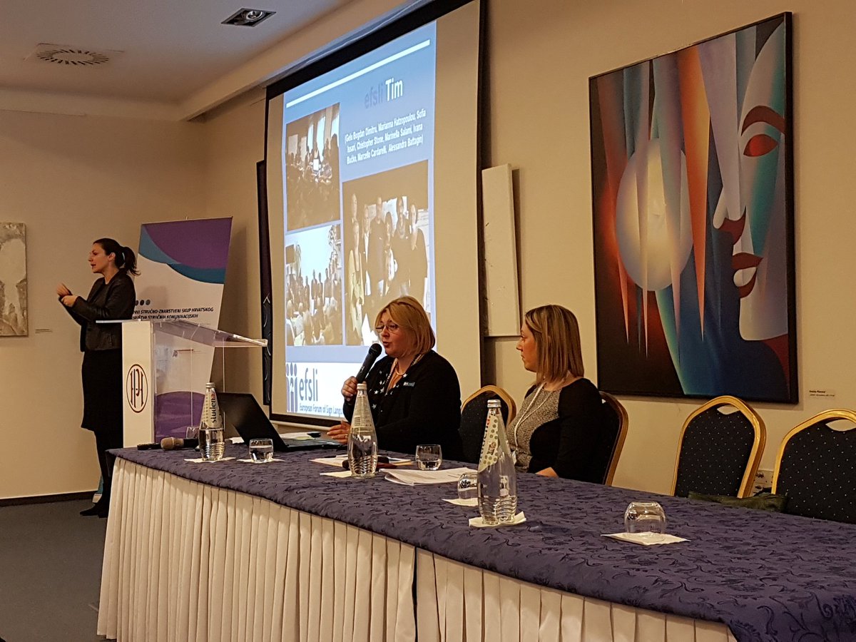 efsli's tweet photo. #efslidubrovnik2018 #SignLanguages # efsli took part in:
First professional-scientific conference of the society for professional communication agents #mediators https://t.co/SPPQp1H7yB