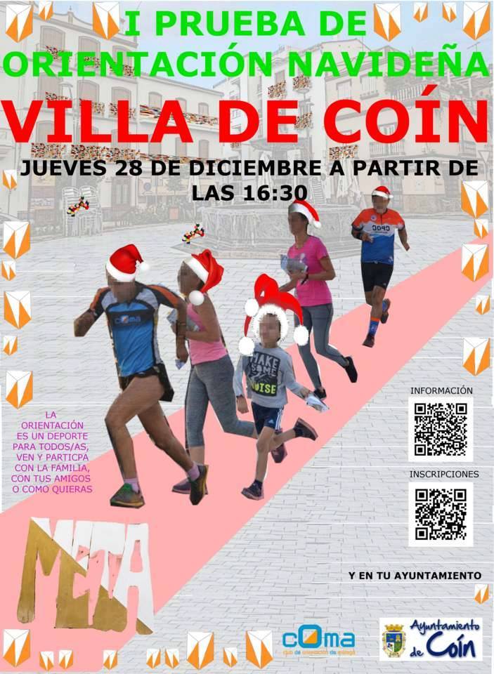 TurismoCoin's tweet photo. 📅Toma nota de esta fecha. El próximo 28 de diciembre tendrá lugar la 1ªPrueba de Orientación Navideña de Coín. La orientación es un deporte para todos, ven y participa con tu familia y amigos!!!! 
https://t.co/EjP0qgQiQV https://t.co/dPH74h5yhB