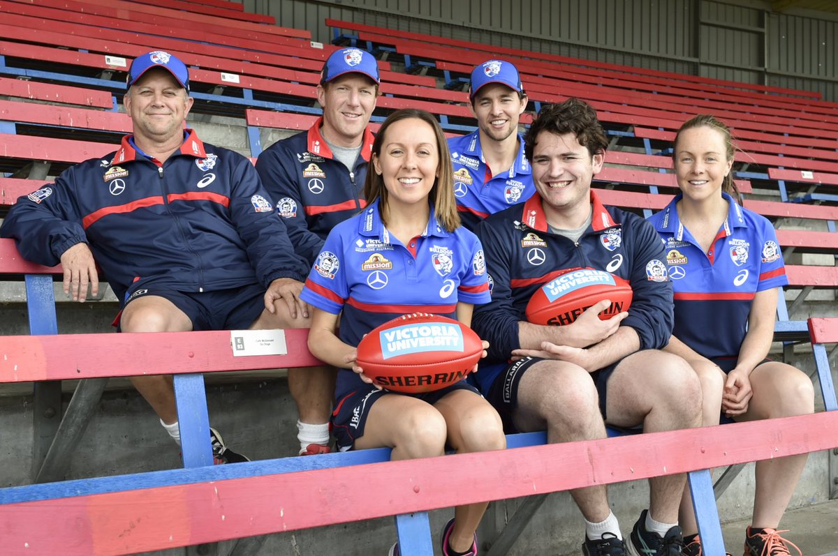 Western Bulldogs (@westernbulldogs) on Twitter photo The Bulldogs and <a href="/victoriauninews/">Victoria University</a> have announced an AFL first, with VU becoming the branded partner for the Club’s High Performance team.
📰 - bit.ly/2oWawxR The Bulldogs and <a href="/victoriauninews/">Victoria University</a> have announced an AFL first, with VU becoming the branded partner for the Club’s High Performance team.
📰 - bit.ly/2oWawxR