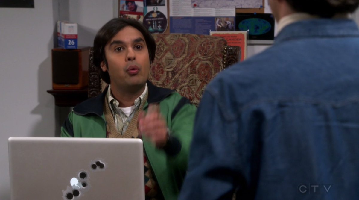 digitalsci's tweet image. In case you missed @figshare debut in @bigbangtheory :) Look above @kunalnayyar's head!
