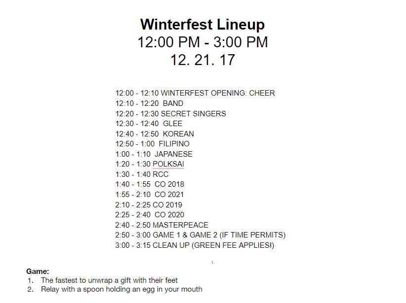 dolphinstuco's tweet photo. Here's the map for the booths and lineup for the performances❄️❄️❄️ #MHSWinterfest https://t.co/3G5aOvo4uT