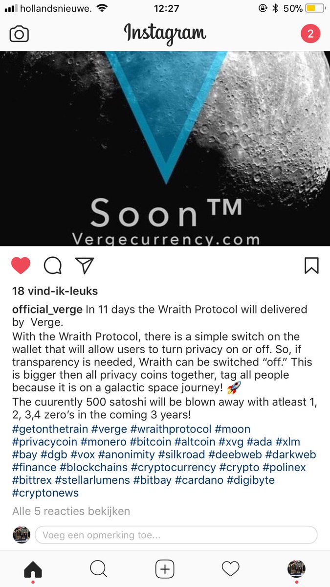 Vibetastic's tweet photo. Wraith Protocol is announced! @XVGWhale @Verge_NL @vergecurrency @VergeAddict @VergeLife #XVG $XVG #HODL https://t.co/cpoK7b7UMF