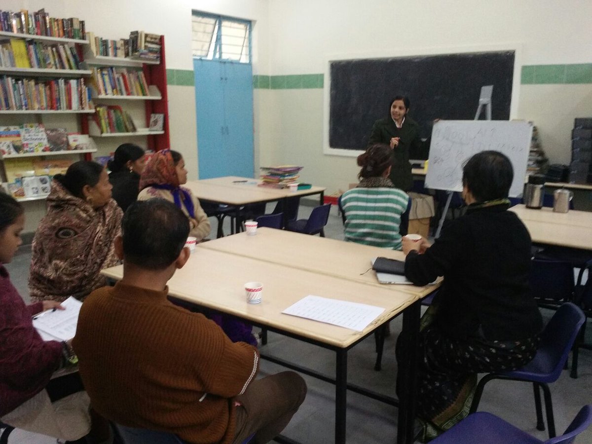 At today's #ParentTeacherMeeting at Amar Colony, we had 100% attendance! It's great to see that all the parents are so invested in their children's education.