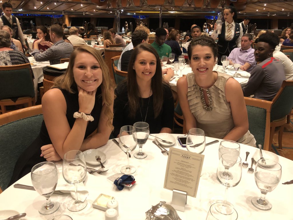 MillikinWBB's tweet image. Formal dinner!!  Millikin WBB was prepared by our etiquette dinner training on campus!!  THANKS Mary Little, Pam Folger, Chef Brian Pehr and the Dining Services staff!  MILLIKIN GETS YOU READY FOR THE WORLD!