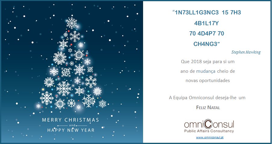 OMNICONSUL's tweet photo. A equipa Omniconsul deseja-lhe Boas Festas! ✨🎄 https://t.co/t6mG7ZzNJM