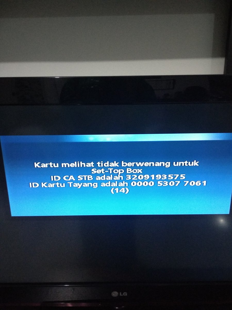 <a href="/OkeVision_ID/">OkeVision Official</a> mohon bantuannya segera pliss sudah 2 hari.
No Pelanggan:303472964
ID STB 3209193575
ID Kartu 000053077061(14)