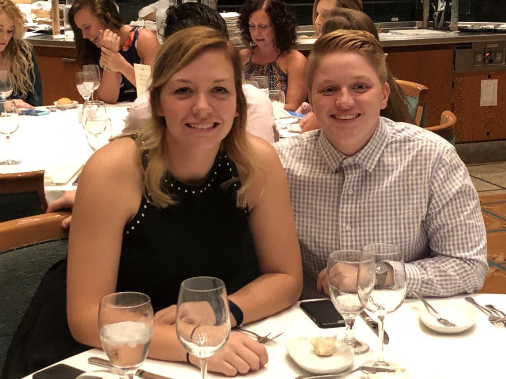 MillikinWBB's tweet image. More photos from Etiquette dinner!!  Scallops, strawberry bisque, duck, tiramisu, and MORE!  WE KNEW OUR FORKS AND SPOONS!!  YAY!!