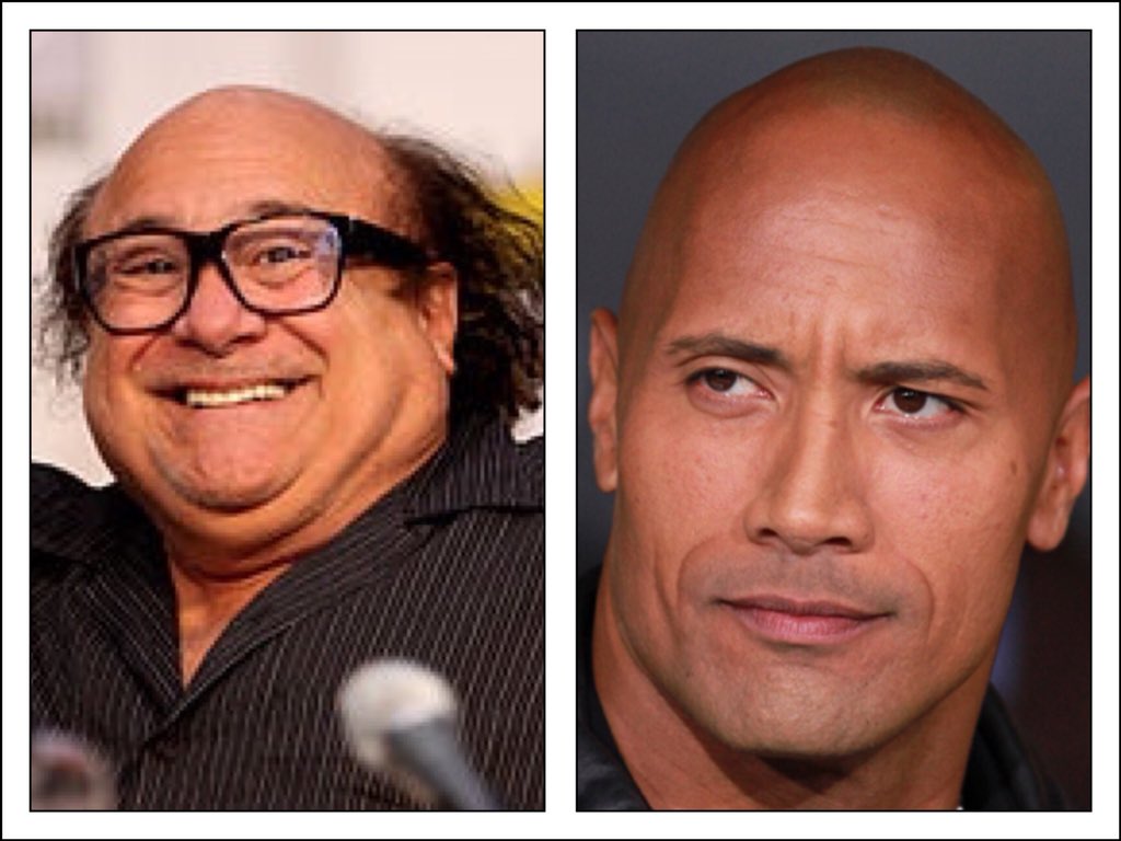 Toni_the_worst's tweet photo. @fotogramas_es ¿Tu también te has dado cuenta del increíble parecido entre Danny DeVito y Dwayne Johnson? #noticiasRandom https://t.co/vREzpyAAZe