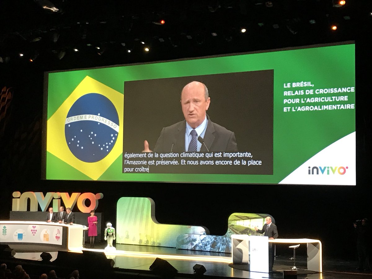 AgenceRDN's tweet photo. Le #Brésil relai de croissance invité pour #INVIVO17 @InVivoGroup exportateur après avoir été un gros importateur jusqu’aux années 80 alors qu’il produit sur 8% de son territoire! https://t.co/doQMOgTb70