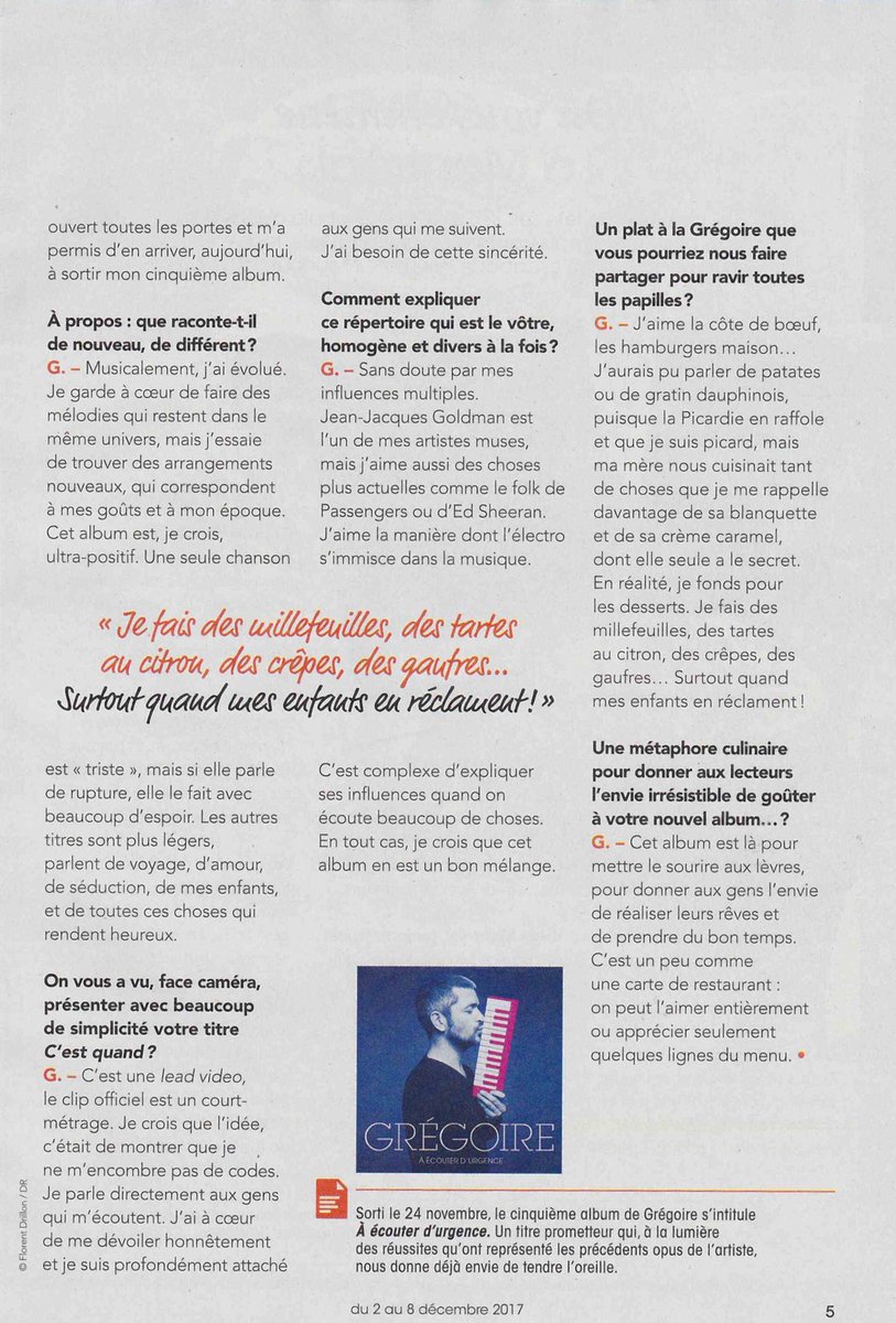SofSoixantreize's tweet photo. @Gregoireoff @CarrefourFrance @GroupeCarrefour #cityhebdo #gregoireboissenot #AEcouterDUrgence #musique #confidences #chanteurfrançais #variétéfrançaise https://t.co/aGRmUekODj