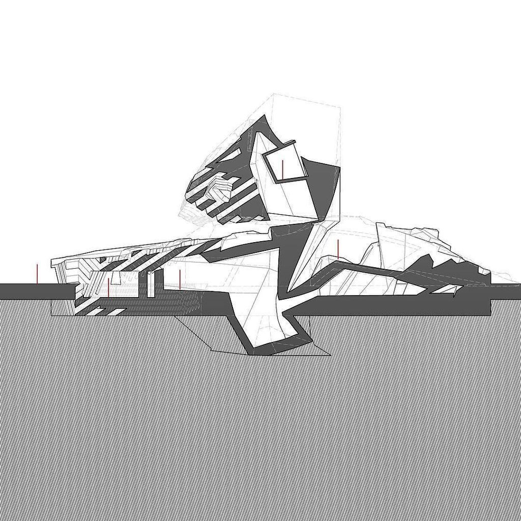 #speculative #section #drawing #object plus #landscape: #playscape at #prattgaud first semester #graduate #architecture Studio.  Instructor: Alexandra Barker.  Coteacher:  Olivia Vien.  Student:  Naomi Ng
.
.
.
#architecture #pratt #prattinstitute #archi… ift.tt/2BPLJkg