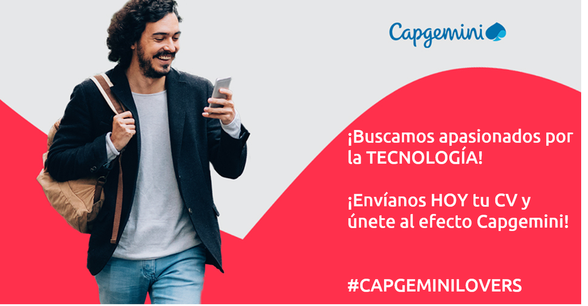 antonioele's tweet photo. En @Capgemini_ES estamos buscando profesionales como tú. 
¡Únete al movimiento #CAPGEMINILOVERS!
Ponte en contacto conmigo y me encargaré de gestionar tu entrevista. https://t.co/uLDcm74Ggq