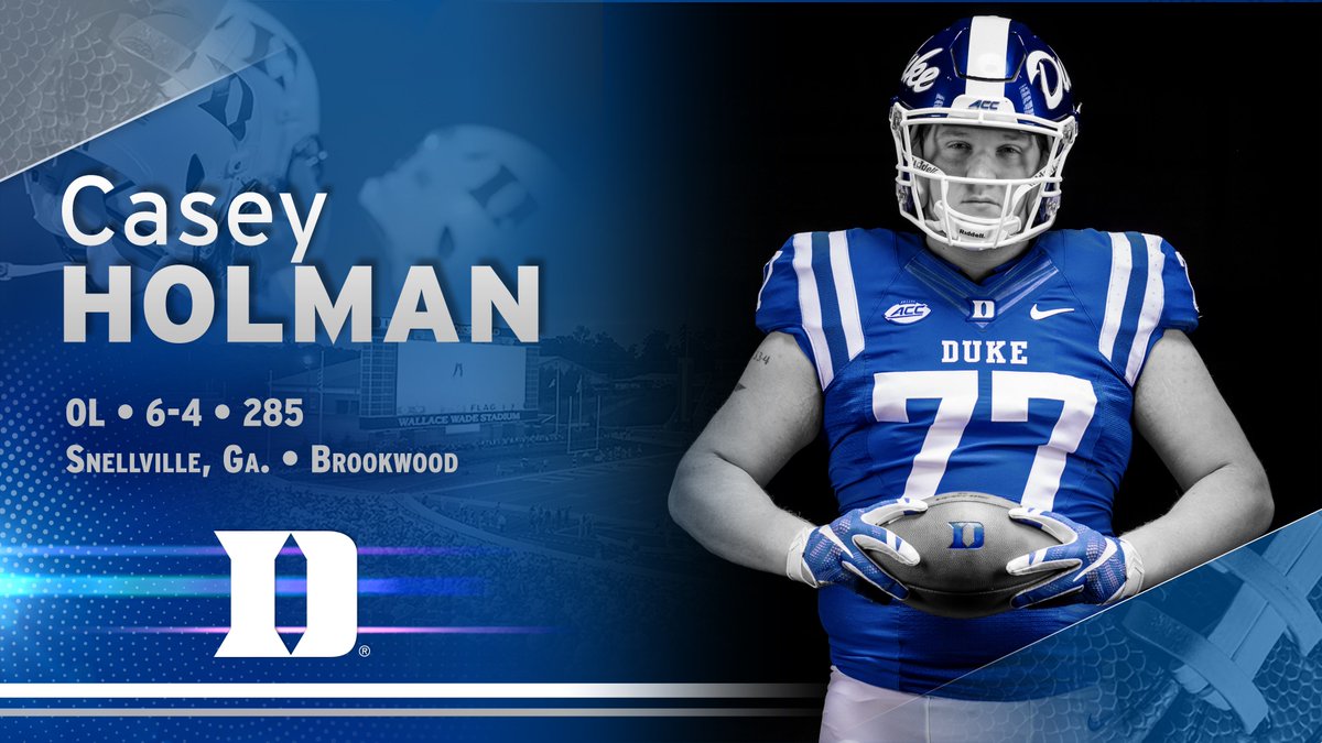 DukeFOOTBALL's tweet photo. We got @holman_casey coming to Durham 🔵😈

#DukeGang18 | #NSD18 https://t.co/Y1CScQov6b