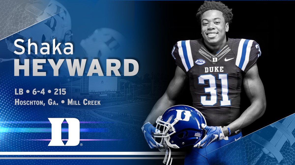 DukeFOOTBALL's tweet photo. Welcome to the family @S_Heyward05 🔵😈

#DukeGang18 | #NSD18 https://t.co/VR1WuB5Tqg