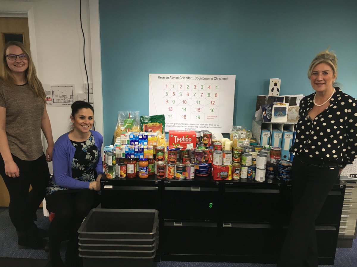 Throughout December, we teamed up with <a href="/MillerBourne/">Miller Bourne</a> to create a Reverse Advent Calendar in aid of @WhitehawkFB . This involved members of staff donating a whole range of different food items everyday, which will be donated to people in need over Christmas #charity #christmas