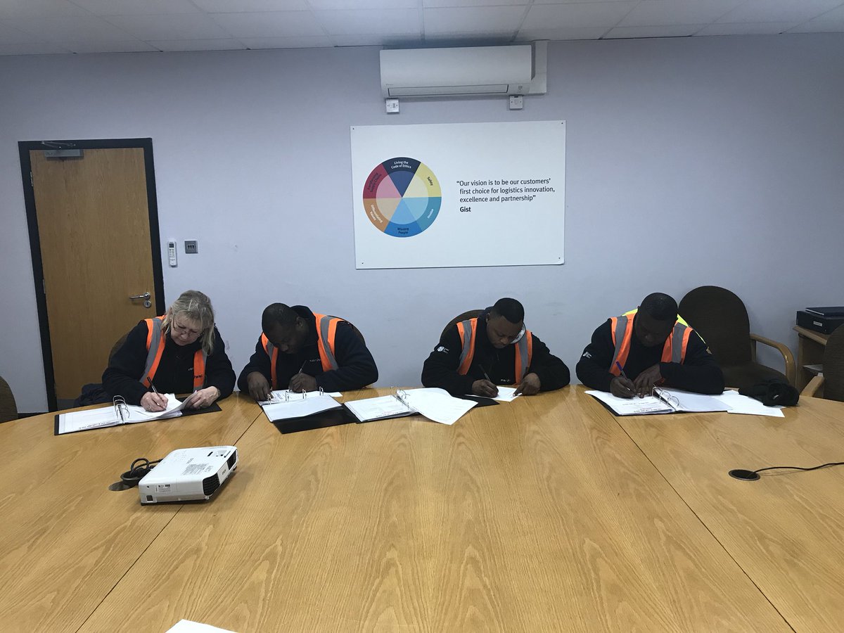 Supervisor Training in progress, all hard at work. #servest