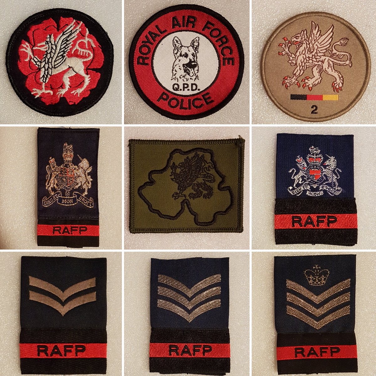 Some of the RAF Police Badges in my collection 😀