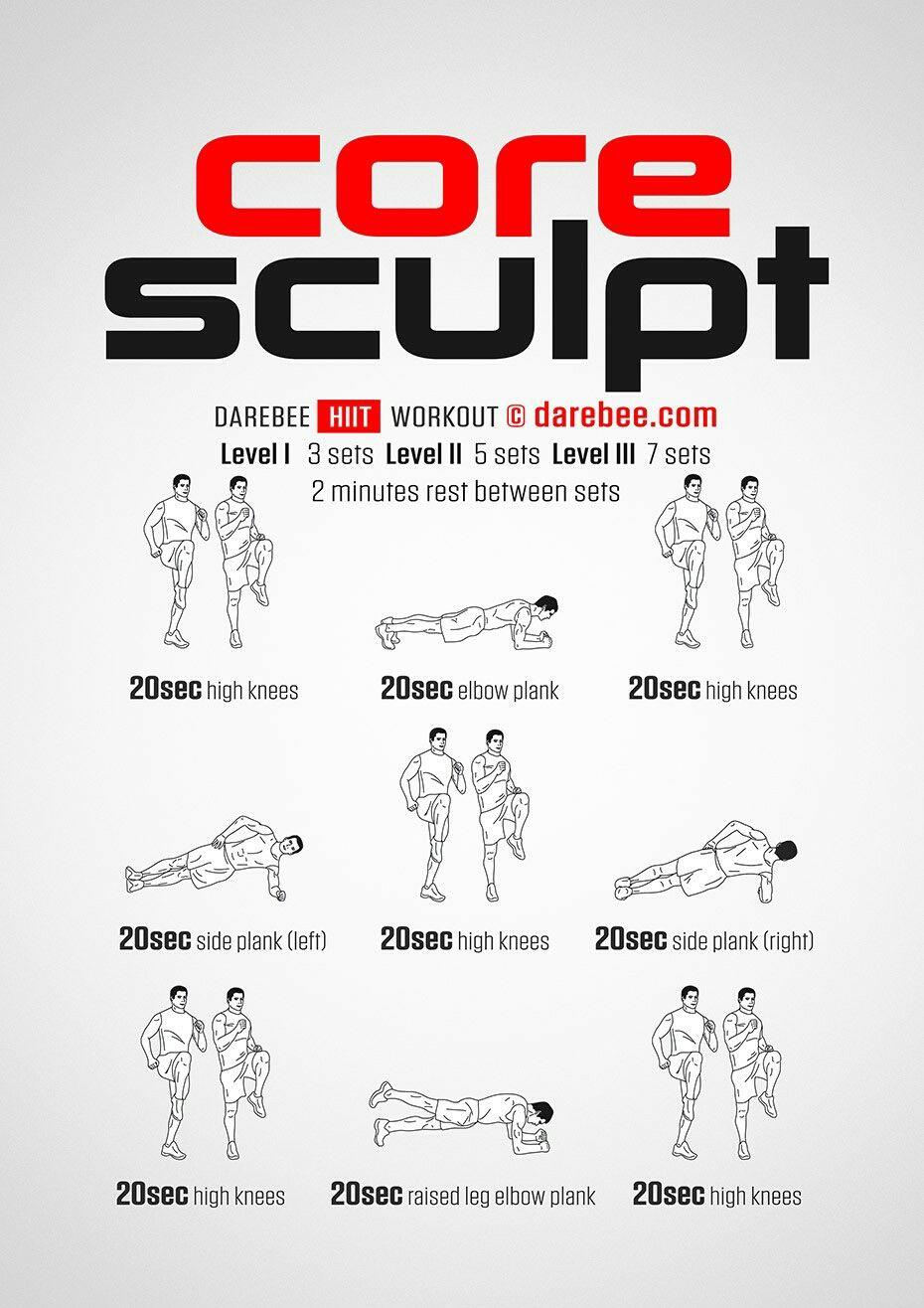 DAREBEE on Twitter &quot;Workout of the Day Core Sculpt https