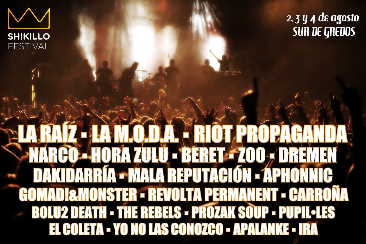 Shikillofest's tweet photo. Así tenemos la Shikillada del Verano.

➡️ Música, naturaleza, acampada, arte urbano, amig@s y muchas más actividades.

➡️ Cartel al 55% de su totalidad

➡️ MARTES 26 NUEVAS CONFIRMACIONES!!!

➡️ Últimos abonos a precio actual en 👉🏽 https://t.co/DI5MFF357b https://t.co/PY58HNA4tc