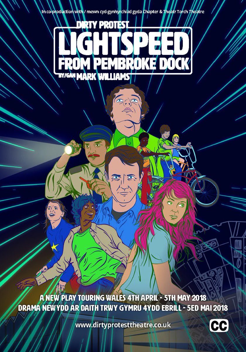 ridlerwebster1's tweet photo. A leaflet and poster design we did for the new production by @DirtyProtest 'Lightspeed from Pembroke Dock' by Mark Wiliams #dirtyprotestlightspeed #fastesthunkofjunkinWales https://t.co/NXgKcHkbAQ