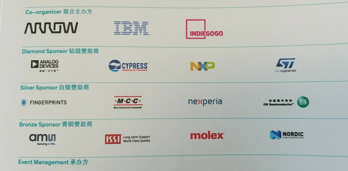 FingerprintCard's tweet photo. As a leading biometric company of IoT, we are glad to sponsor the ARROW IoT Innovation Contest 2017! Congratulations to all the winners☺ https://t.co/vlPqMF65ko