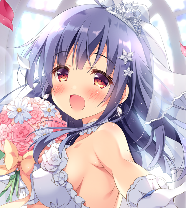 「メロンブックスさんで配布中の月刊めろりんにてオリジナル花嫁さん描かせていただきま」|ぱん🍞のイラスト