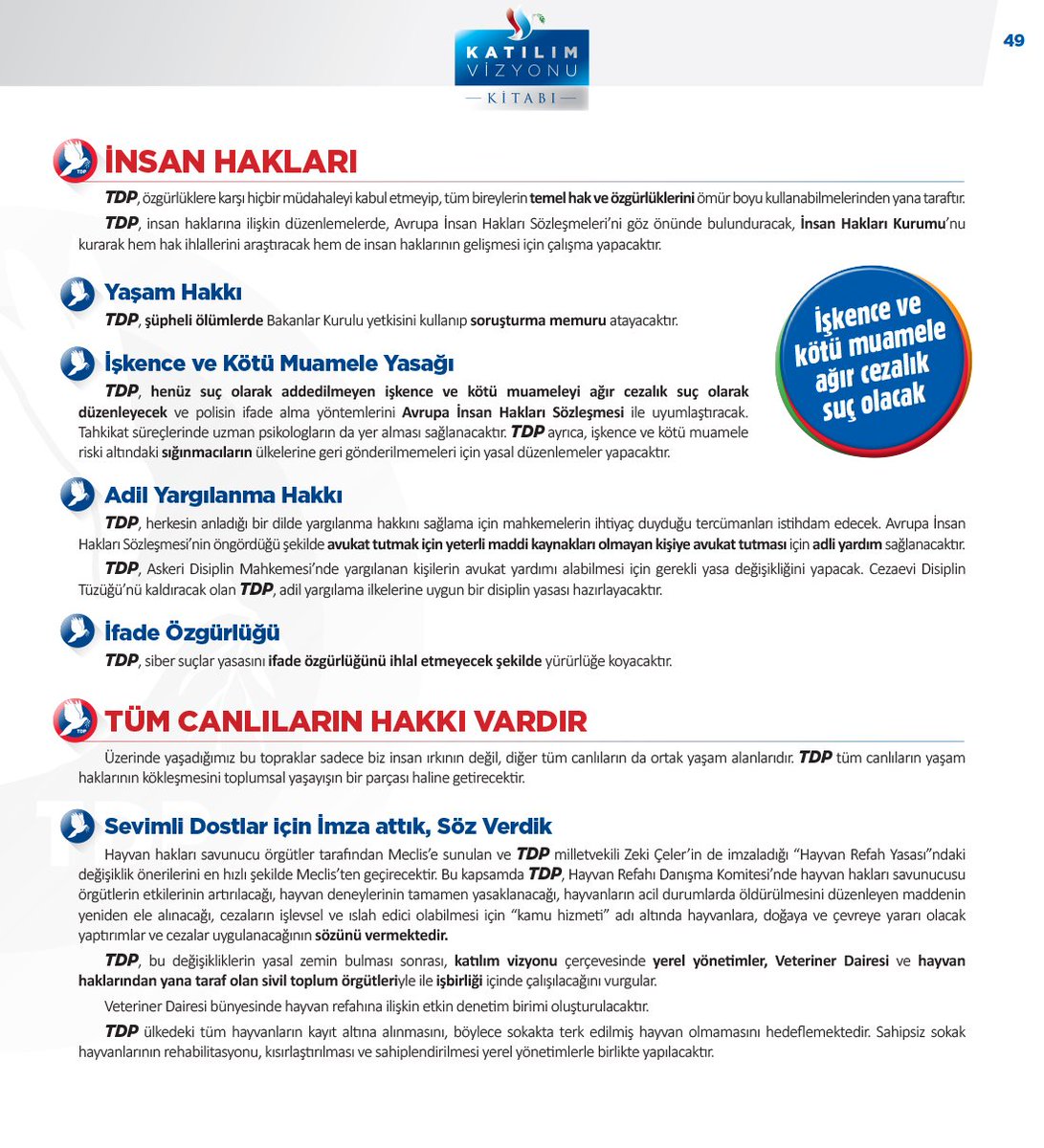 TDPKibris's tweet photo. TDP Yargı Reformu, İş Hayatı ve Haklar'a ilişkin politikalarına https://t.co/88TcVlR09j linkinden safya 46-49 arasında ulaşabilir, görüş, öneri ve düşüncelerinizi bizlere mesaj atarak paylaşabilirsiniz.
#hukuk #işgüvenliği #sendik #özelsektör #insanhakları #KatılımVizyonu https://t.co/ZBEHntoll8