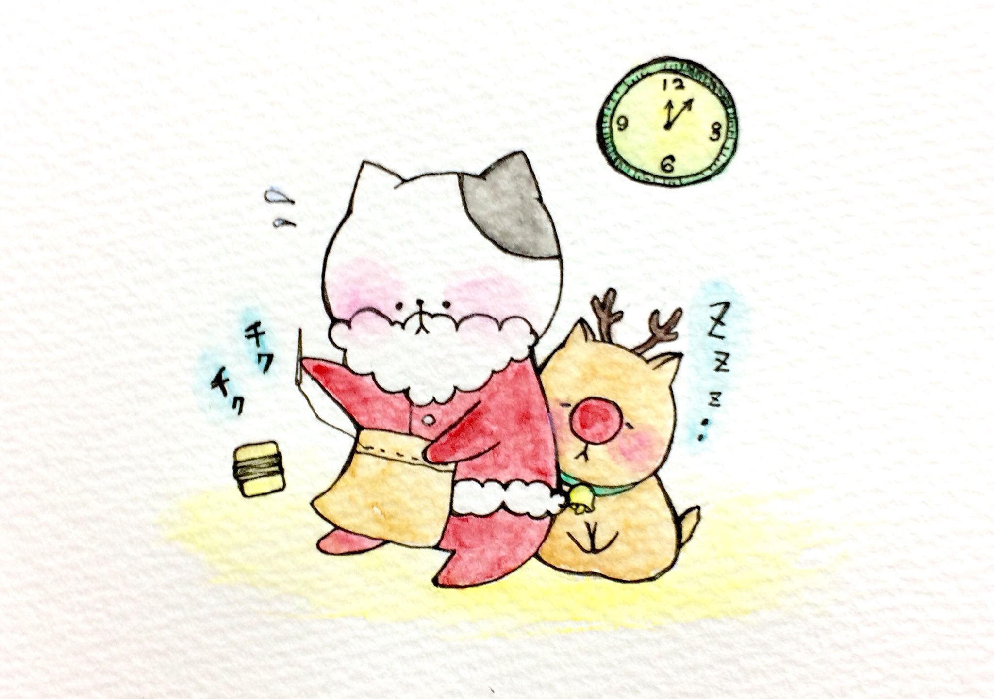 توییتر おこにゃん در توییتر ついにおこサンタが動き出す サンタさん プレゼント 夜なべ クリスマス 猫 ネコ ねこ イラスト 可愛い 1日1絵 手描き 癒し 絵描きさんと繋がりたい イラスト好きな人と繋がりたい Cats T Co Zt6vorrv7b