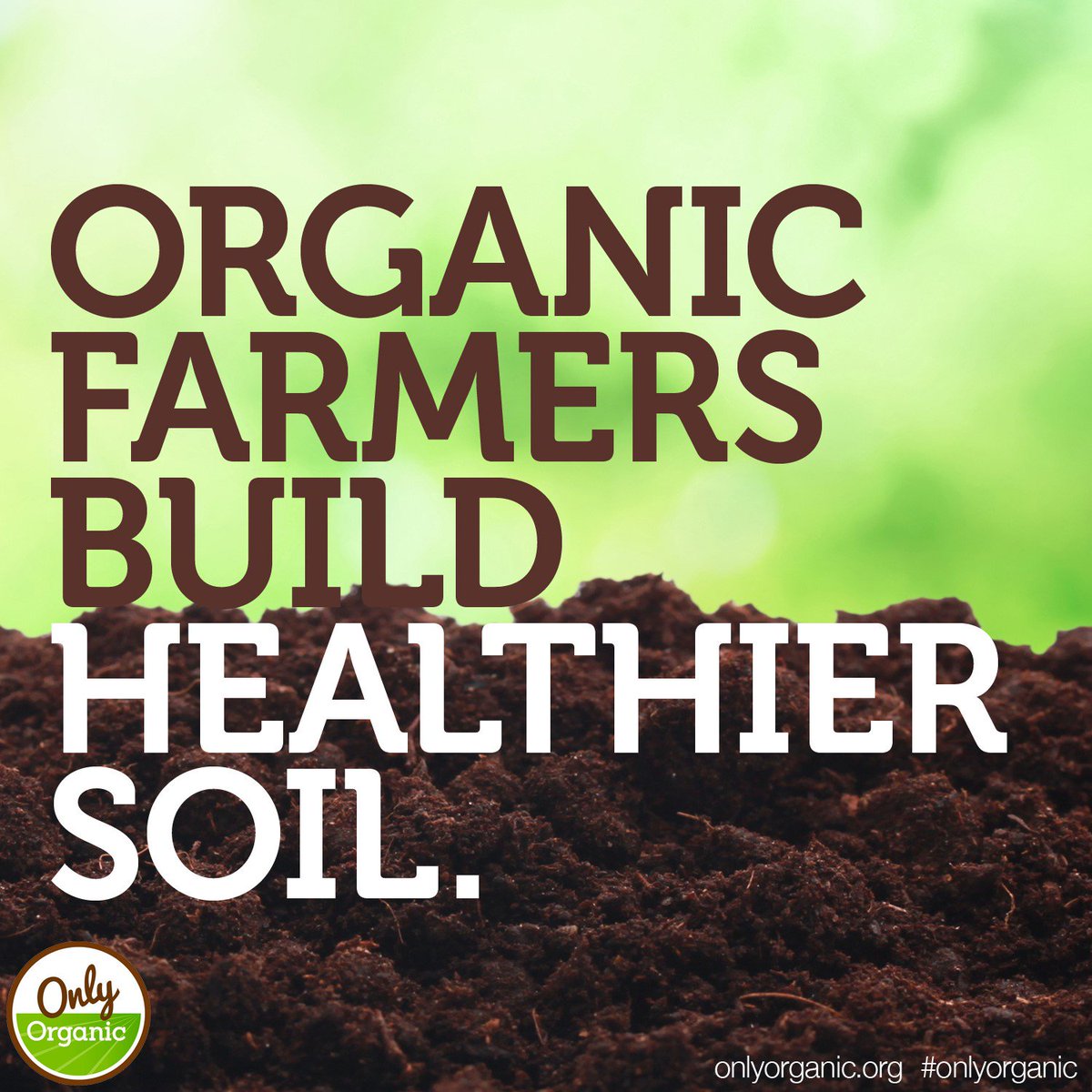 onlyorganic's tweet photo. Studies show that #organicfarming practices not only promote #healthysoils, they sequester significantly more #carbon than conventional farming. https://t.co/lZubSvoWSB https://t.co/x4WNTxMO6W