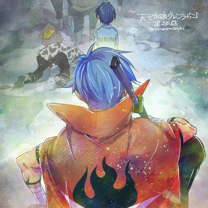 最終回でシモンとニアの最初で最後の シモンの左目が変わっていた理由は何でしょう アニメ 天元突破グレンラガン 再 27話の感想 ディスディスブログ