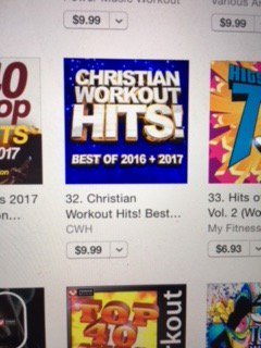 Workout4Jesus's tweet photo. Thank you! 32 on the US iTunes Fitness Chart!
Christian Workout Hits! Best of 2016 + 2017)  
#faith #christianworkout #christianworkoutmusic #christianfitness #faithandfitness #christiandancefitness #givegodglory #fitforjesus #christianity #christianblogger #christianmusic #jesus https://t.co/w2eqmH4uAk