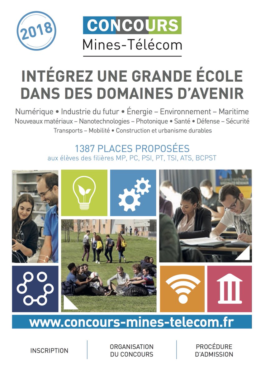 TelecomStE's tweet photo. [CONCOURS ]
Pour tout savoir sur le @Concours_MT 2018 découvrez la notice avec le calendrier, les modalités d'inscriptions et les épreuves : https://t.co/PrO9FWg4Hh

#concours #concoursminestelecom #CMT #ingénieurs #prepa #classeprepa #postprepa #bacplus2 #écoleingénieurs https://t.co/laDiCnlFEo