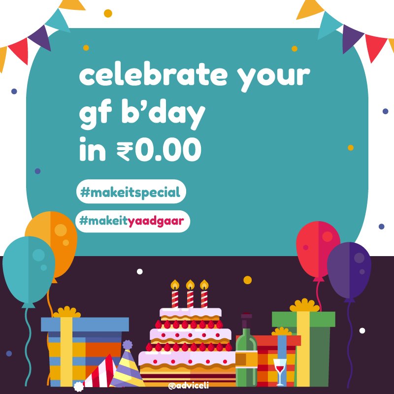 adviceli's tweet photo. Celebrate the birthday of your special ones with us.
From cakes to gifts we have got you covered. 

https://t.co/rjkiUjEr7o

#MakeitSpecial #MakeItYaadgaar #CelebratingBirthdays
#CelebratingAnniversary #SpreadingHappiness #Adviceli https://t.co/GFfG7tx92R