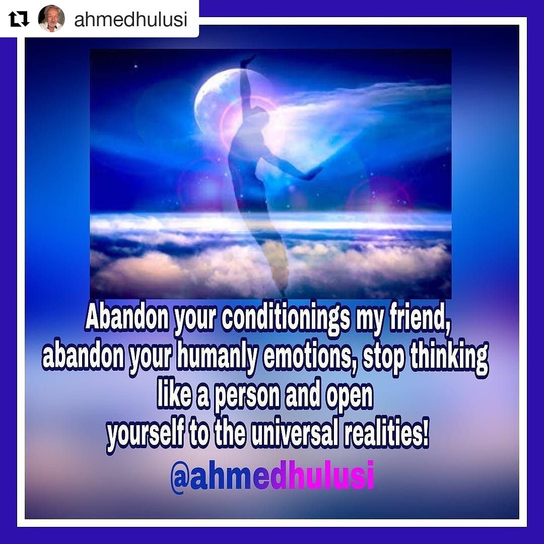 AylinERK's tweet photo. #NEW
#Facebook & #Instagram
Abandon your #conditionings my #friend,abandon your humanly #emotions,stop thinking like a person and open yourself to the #universal #realities!
https://t.co/qPxqXn5vbr
https://t.co/lc4OsQpsMI https://t.co/Q9btkEc1Db