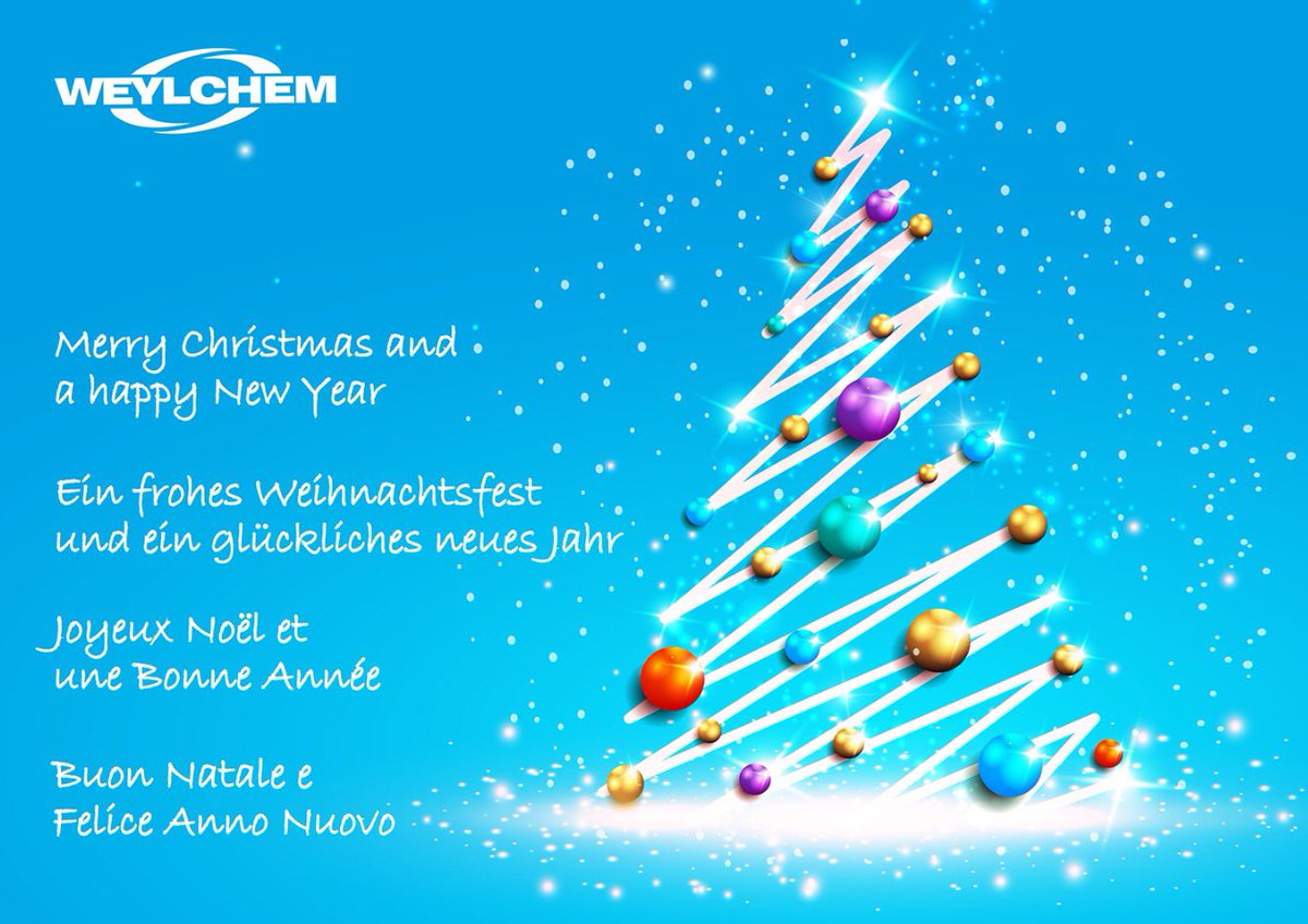 WeylChem's tweet photo. Merry Christmas and a Happy New Year from WeylChem Group of Companies! Thank you for following us this year! https://t.co/jICWb7RmHi