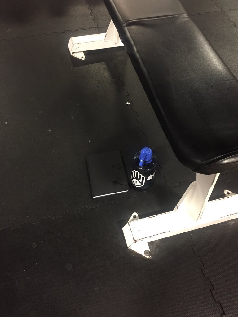 JohnnyPnuts's tweet photo. Back at it. This little black book is where the bad things live. Writing in workouts the night before removes all morning questions or decision making. Just wake up and get after it. #getafterit #DisciplineEqualsFreedom https://t.co/7J4XvghckN