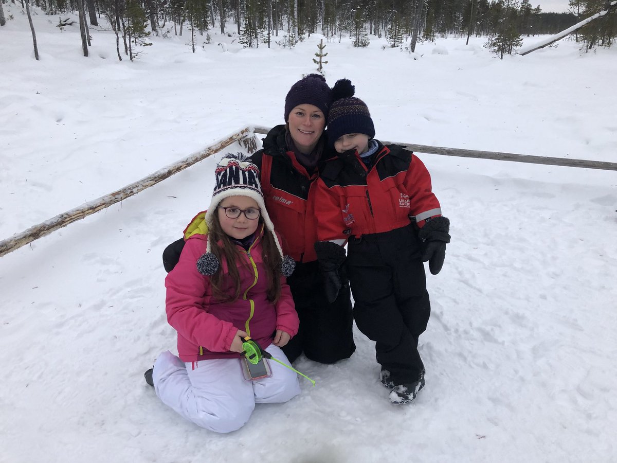 WChallenge2017's tweet photo. The Style for Soldiers group spent some quality time with the locals today. @SantasLapland @Style4Soldiers @andyreid2506 https://t.co/PjrQIZZEgf