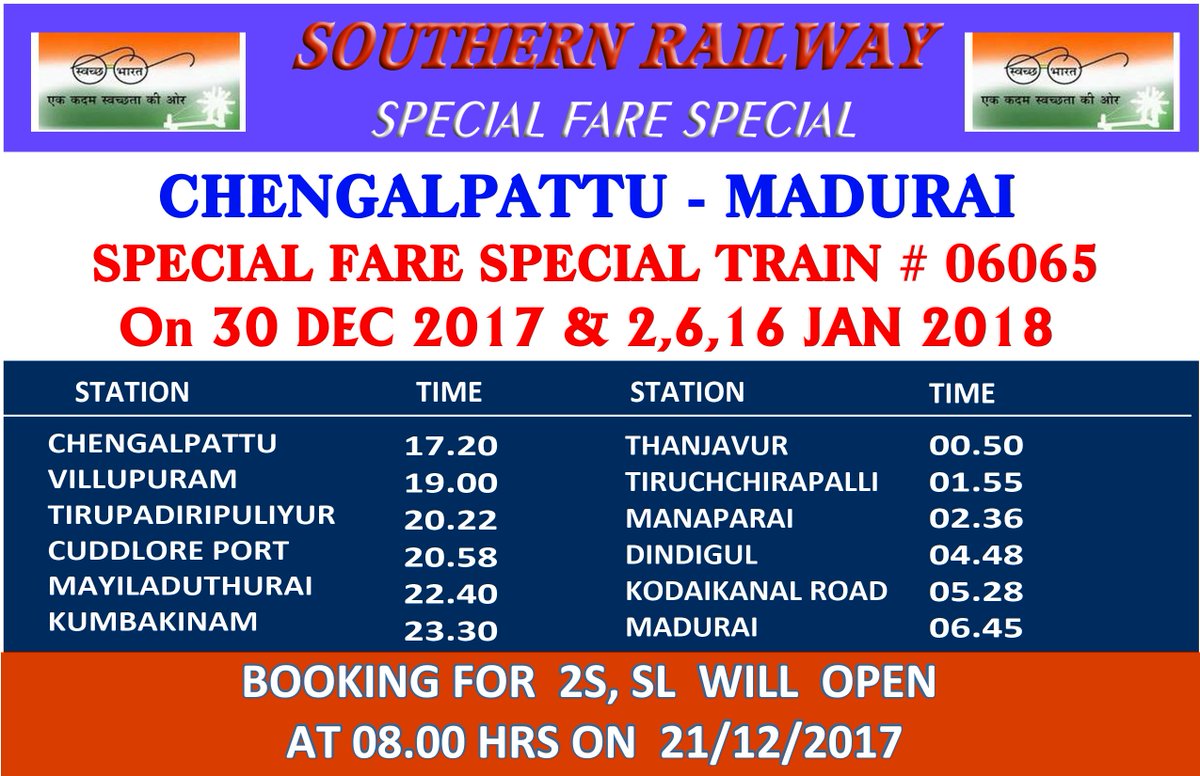 DyCCMPMSR's tweet photo. #splfarespl @GMSRailway @ccmsrly @DrmChennai @DRMTPJ @drmmadurai @SrDCMMadurai @SRDCMTPJ @MAS_138 https://t.co/RY9TKEeoCB